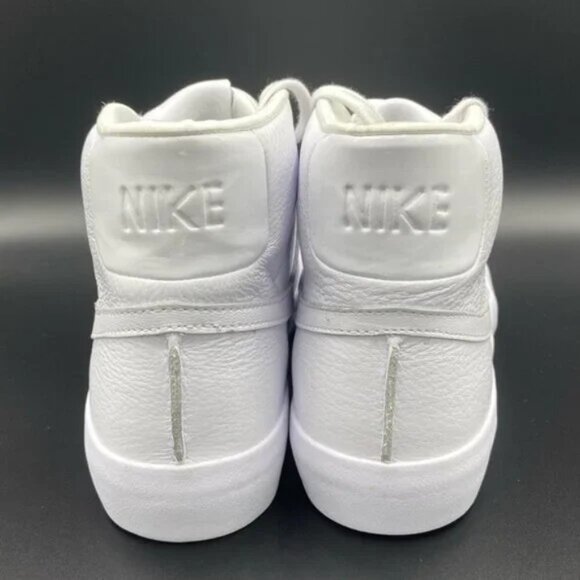 Rare 2018 Nike Blazer Sneakers Royal QS Triple White Mid Men\'s Size 10 main image 4